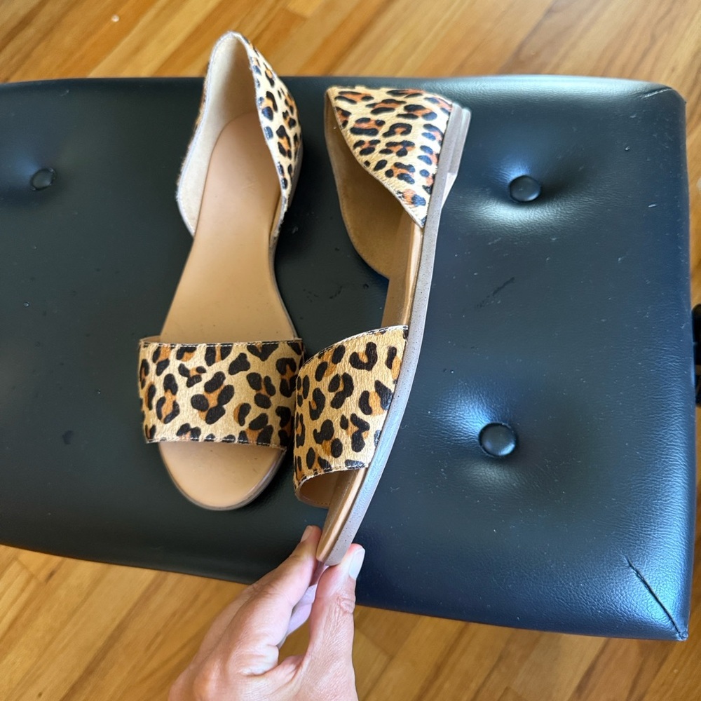 J. Crew Leopard Print Women's Sandals - Picture 3 of 6
